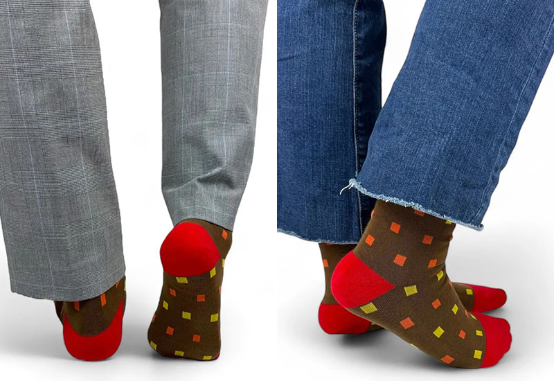 K棒交響樂-紅色 薄襪